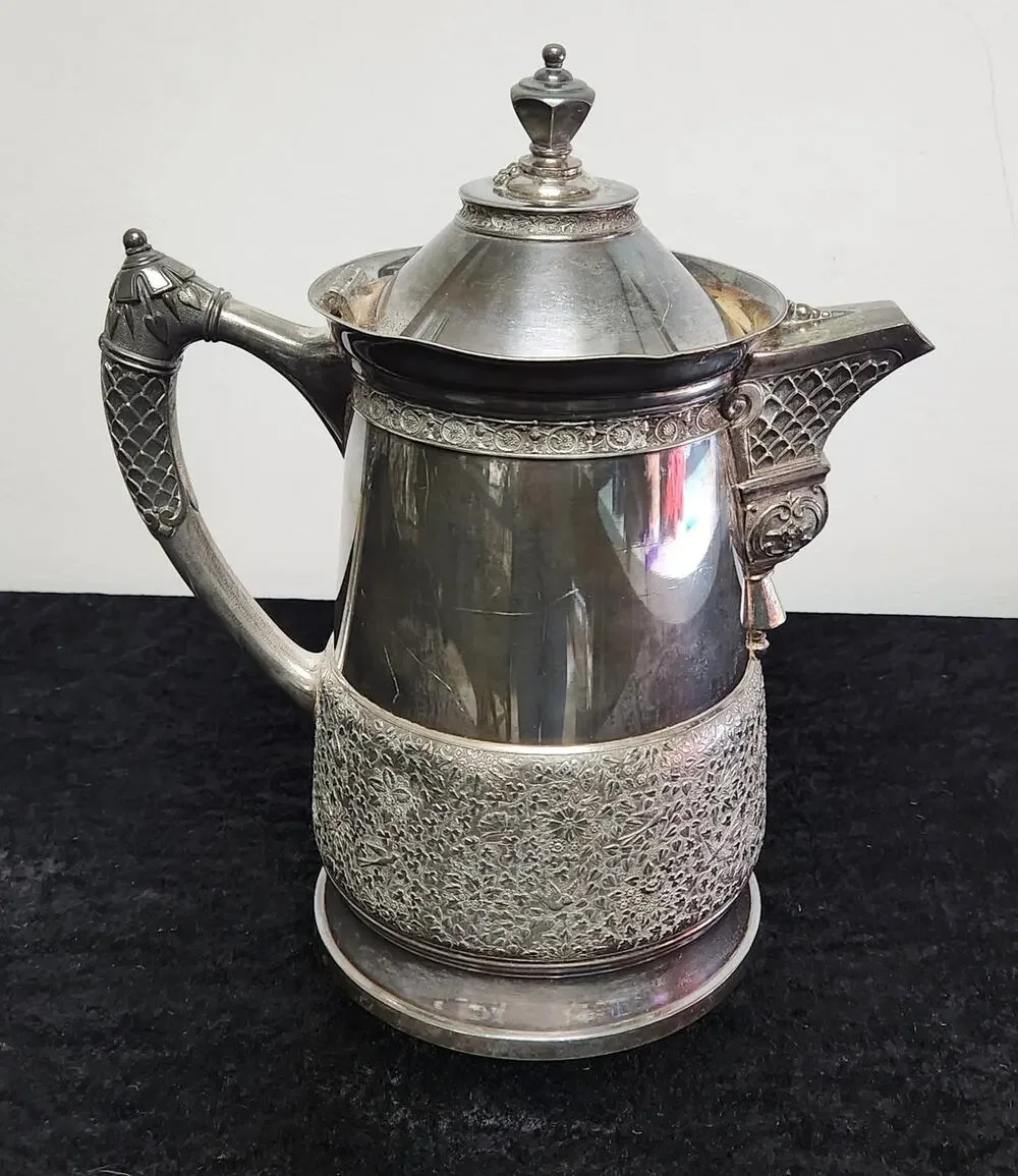 Middletown Plate Co Victorian-Era Quadruple Silverplate Pitcher